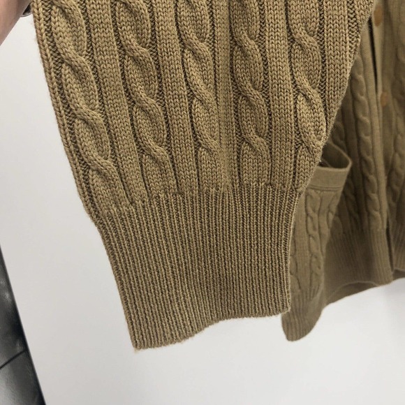 Vintage Pringle Cable Wool Grandpa Button Cardigan Sweater Mens Unisex Small - Picture 3 of 12
